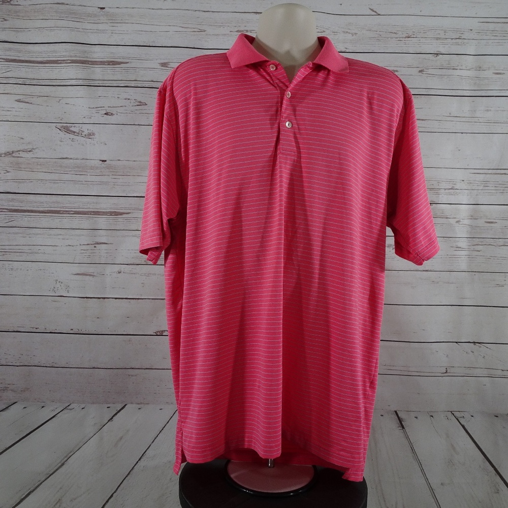Peter Millar Pink Summer Comfort Golf Polo Shirt